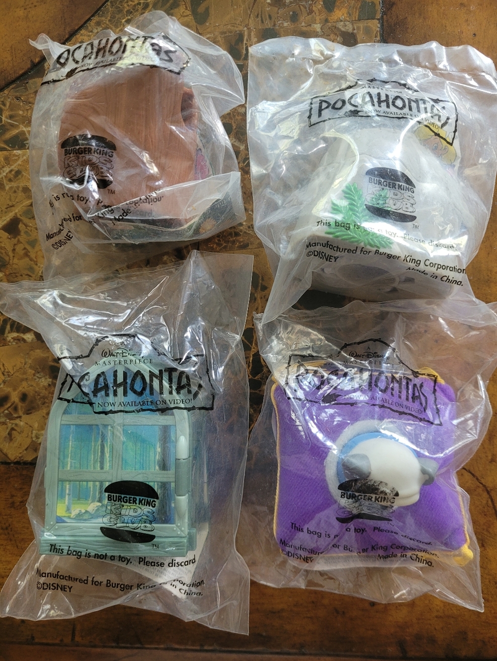 Burger King Vintage Disney Pocahontas Kids Toys
